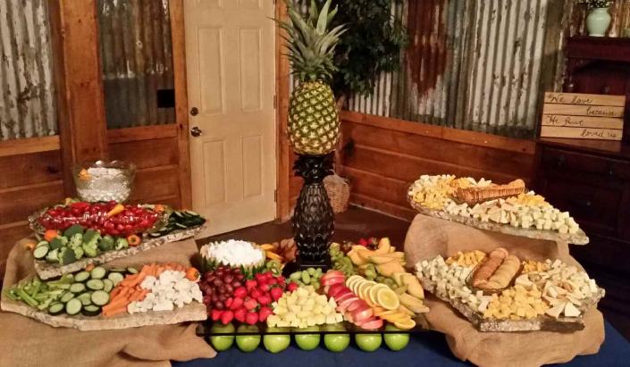 Fruit, Vegetables, and Cheese Station